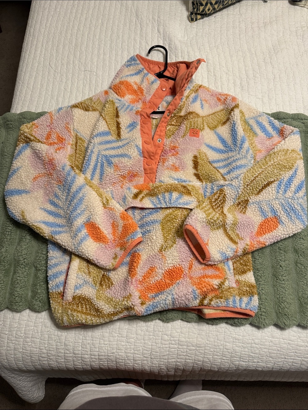 Billabong Cream Sherpa Pullover